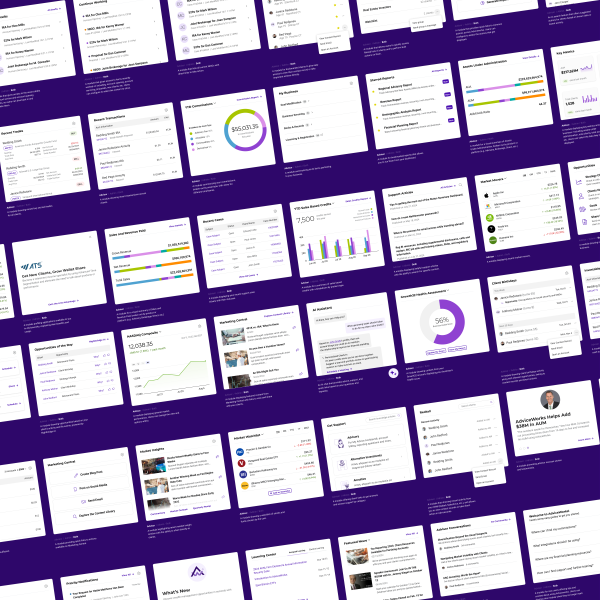 Image collage of numerous module concepts