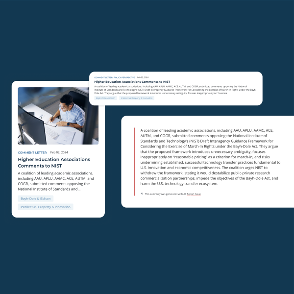 Images of article elements who's content was created by AI