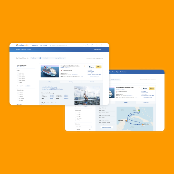 A multi-faceted decision process was elegantly presented through a mix of nested filters and info graphics